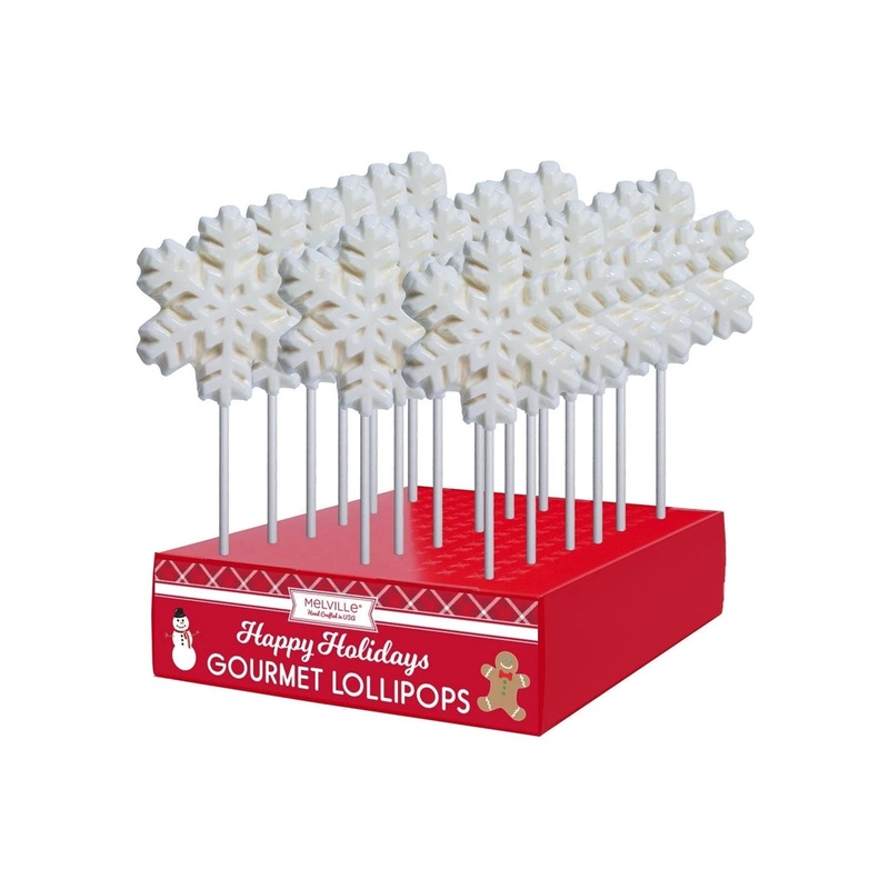 White Snowflake Lollipops