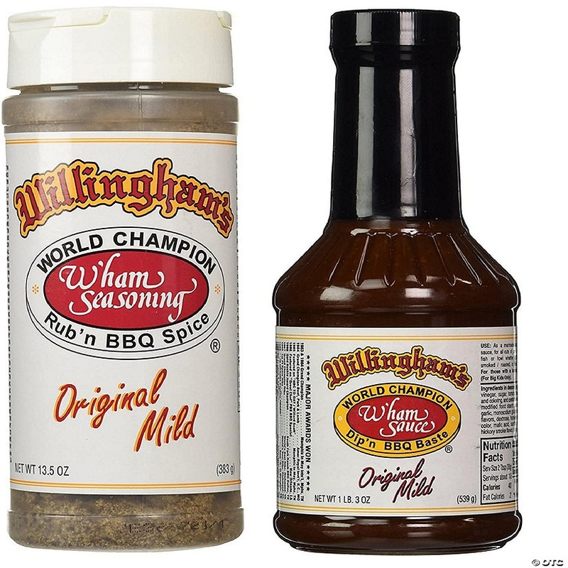 Willingham’s W’ham Original Mild BBQ Sauce and Seasoning Combo Pack