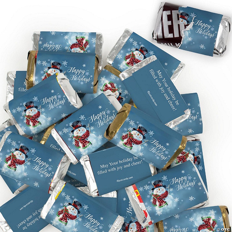 102 Pcs Christmas Candy Party Favors Hershey’s Miniatures Chocolate – Snowman
