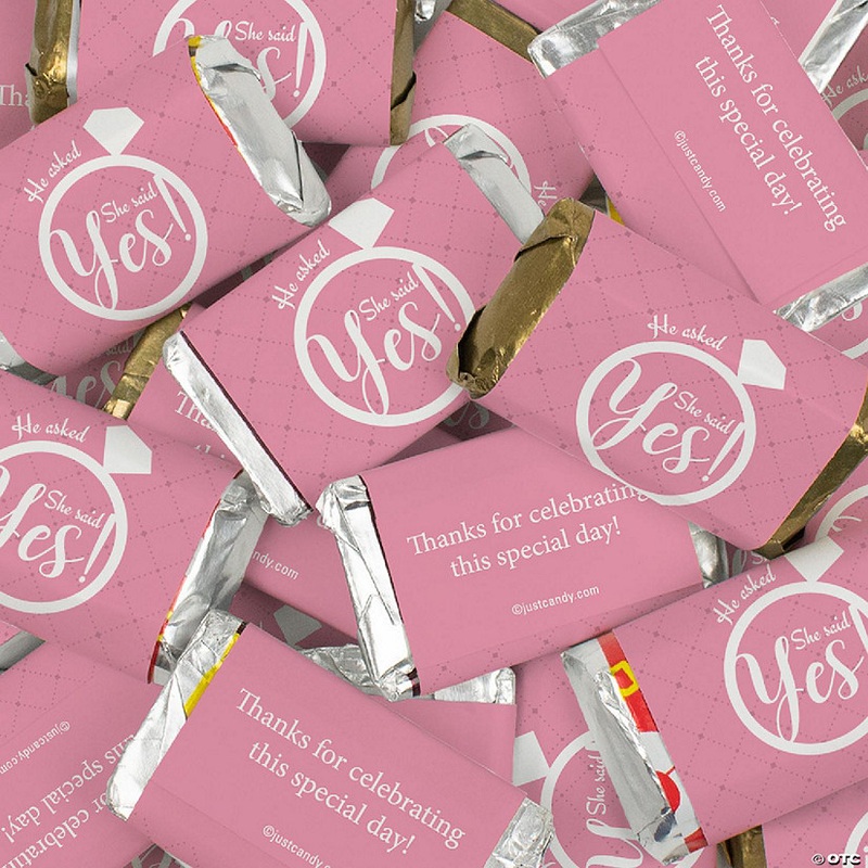152 Pcs Pink Bridal Shower Candy Party Favors Hershey’s Miniatures Chocolate
