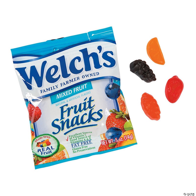 7 lbs. 13 oz. Bulk Welchs Fruit Snacks Mixed Fruit Packs – 250 Pc.