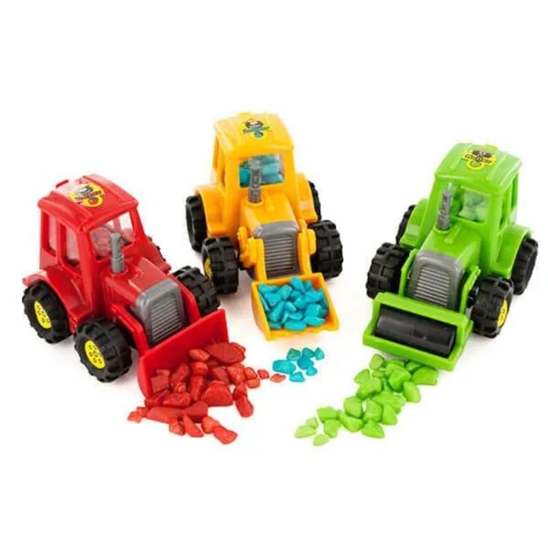 Bubble Dozer Bubblegum Nugget Filled Construction Trucks: 12-Piece Box