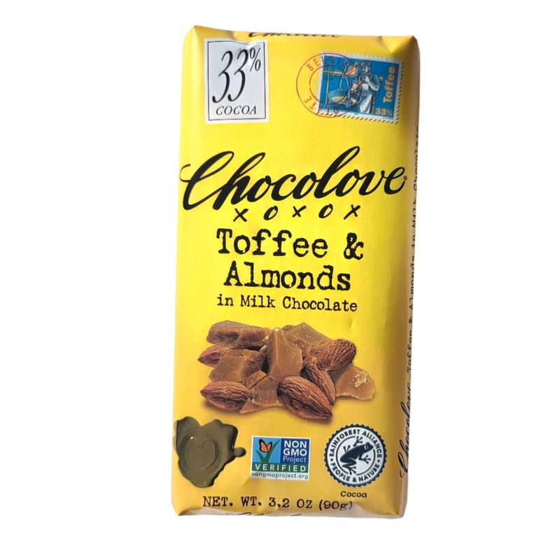 Chocolove Toffee & Almonds Bar