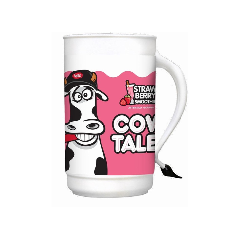 Goetze’s Strawberry Smoothie 1oz Cow Tales with Tumbler