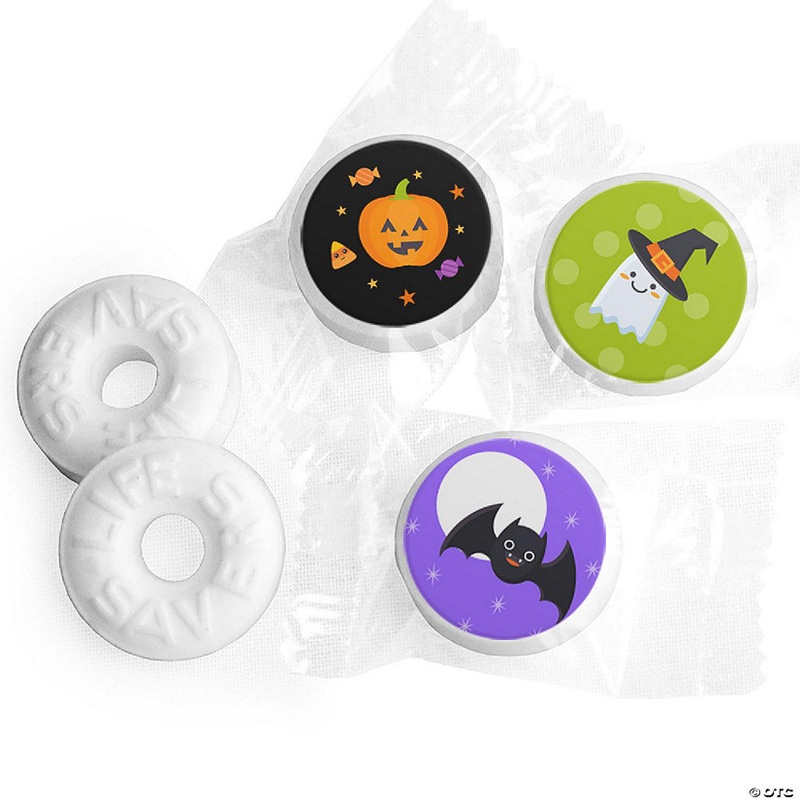 Halloween LifeSavers Mints Party Favors (Approx. 300 mints & 324 Stickers) by Just Candy – Assembly Required – Cuties