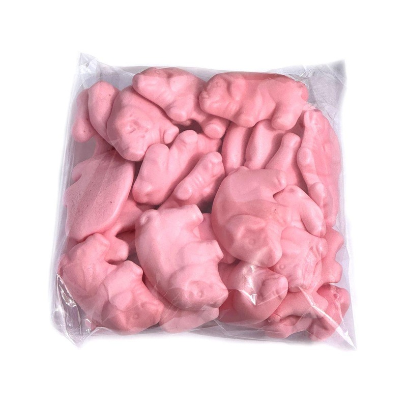 Hand Packed Gummi Pigs Flat Bag