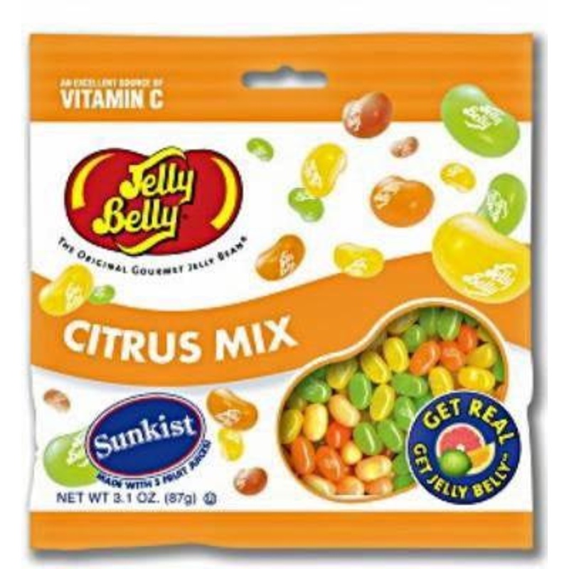Jelly Belly Sunkist Citrus Mix 3.1 oz. Bag