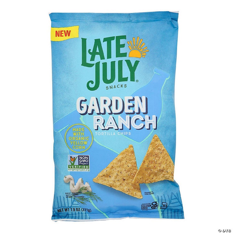 Late July Snacks – Tort Chips Grdn Ranch – Case of 12-7.8 OZ