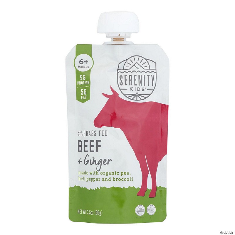 Serenity Kids – Pouch Beef Ginger – Case of 6-3.5 OZ