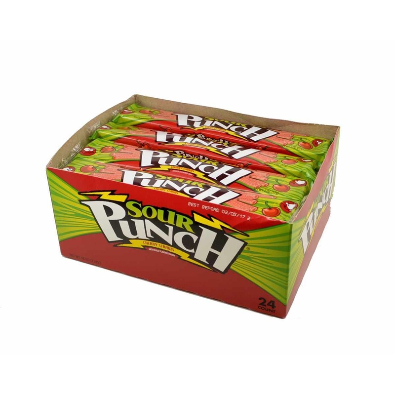 Sour Punch Straws Charging Cherry