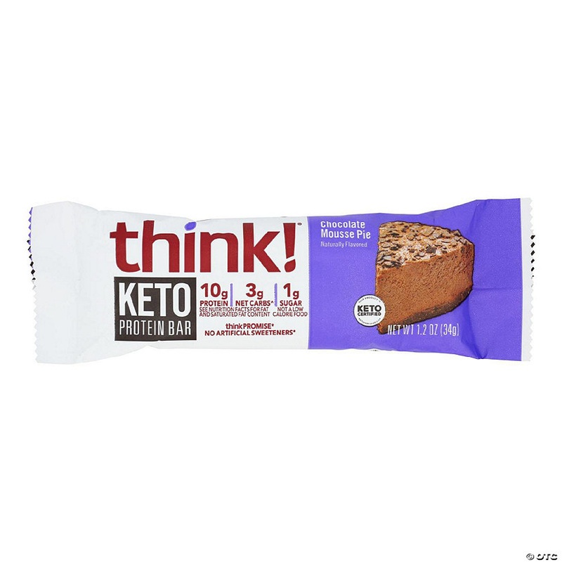 Think! – Protein Bar Kto Chocolate Mous Pie – Case of 10-1.2 OZ
