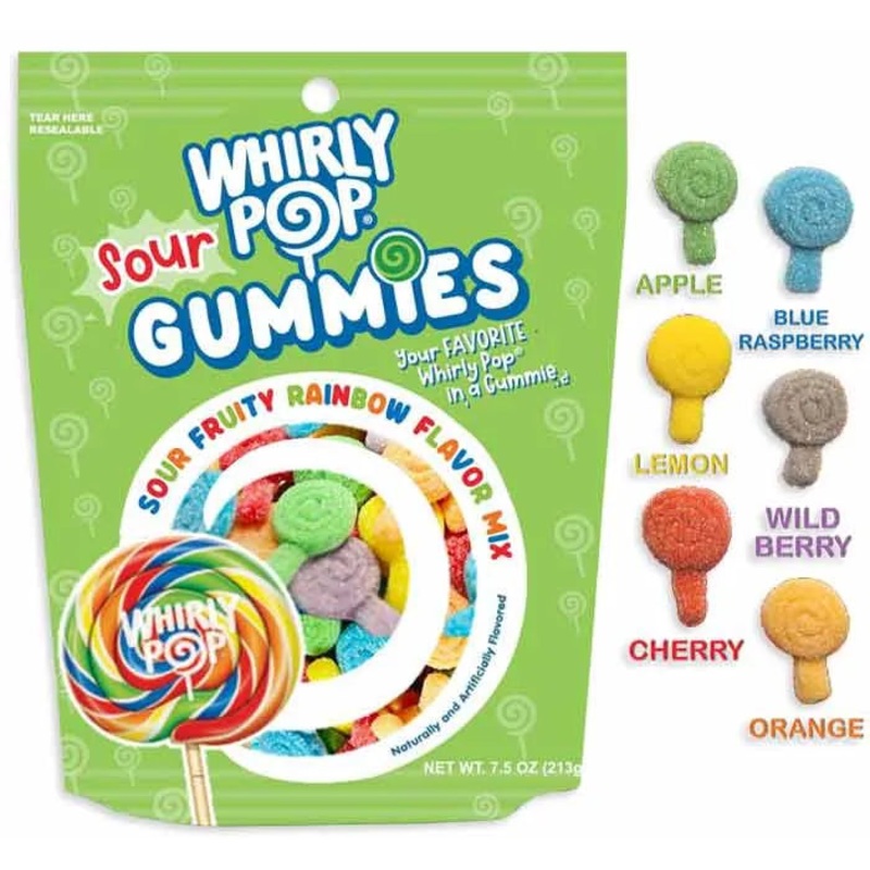 Whirly Pop Sour Gummies: 12-Piece Case
