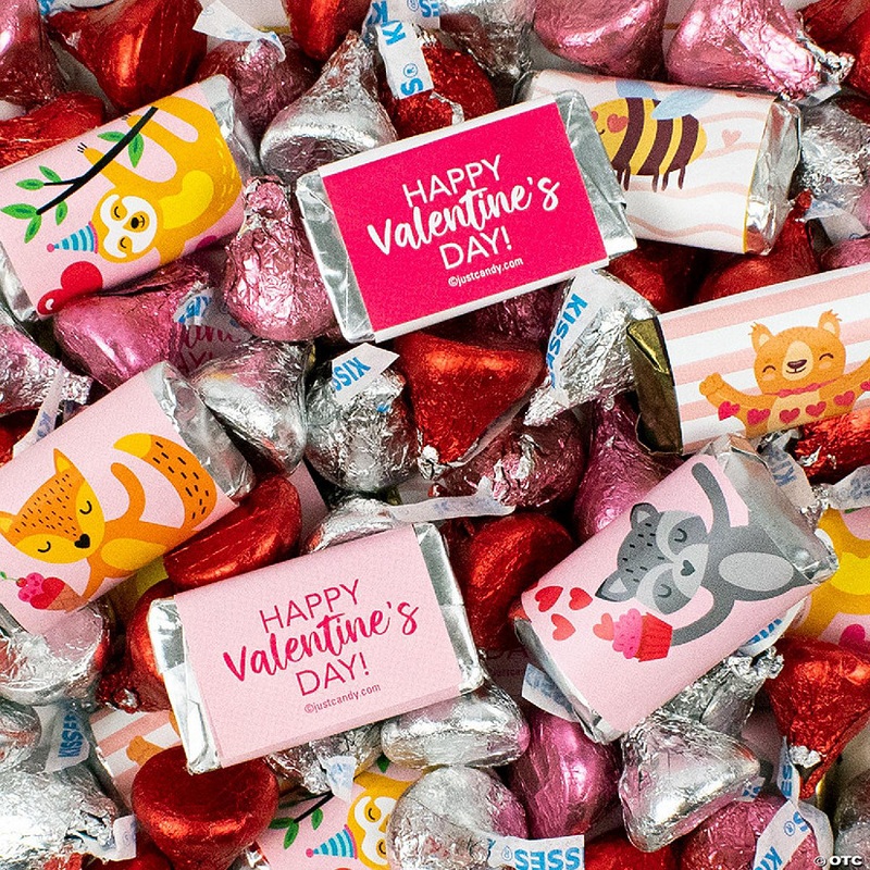 128 pcs Valentine’s Day Candy Hershey’s Chocolate Mix for Kids (1.58 lbs, Approx. 128 Pcs)