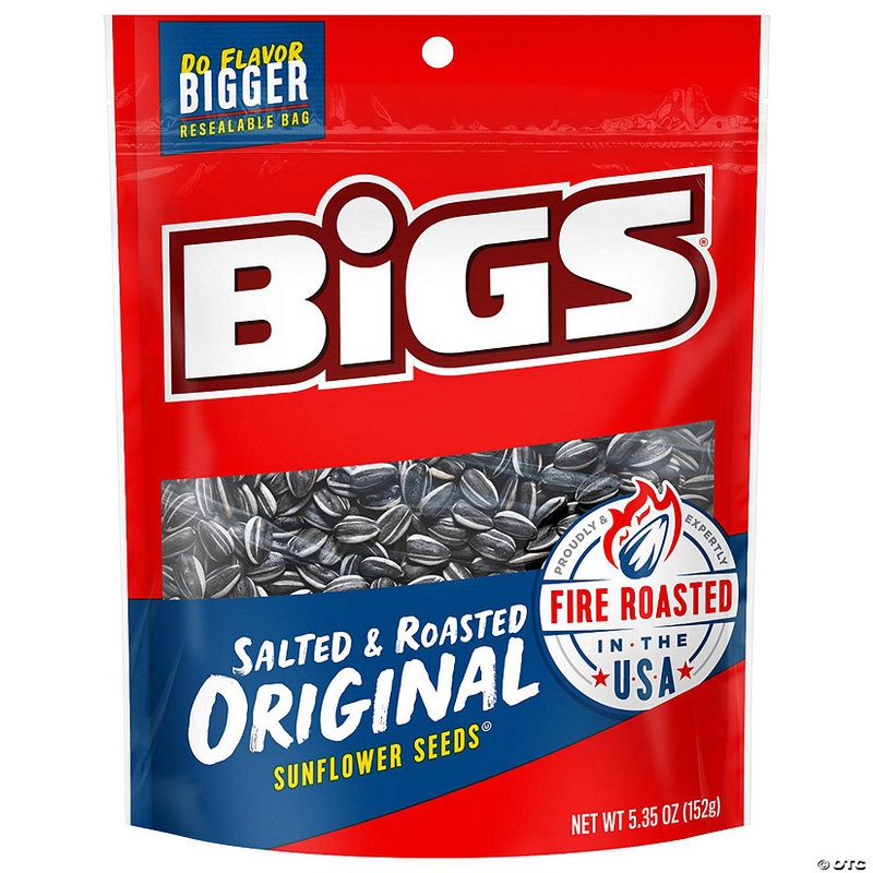 Bigs Seed Sunflower Original Salt & Roasted 5.35 oz (Pack of 8)