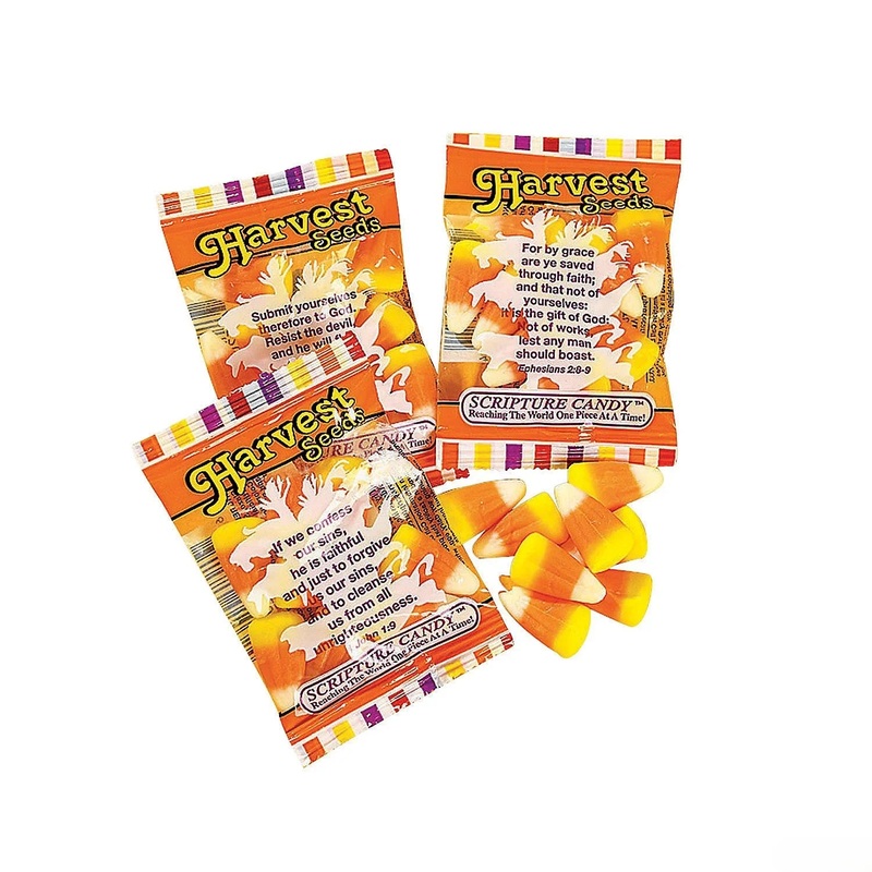 Harvest Seeds Scripture Candy Corn Packs: 17-Piece Bag
