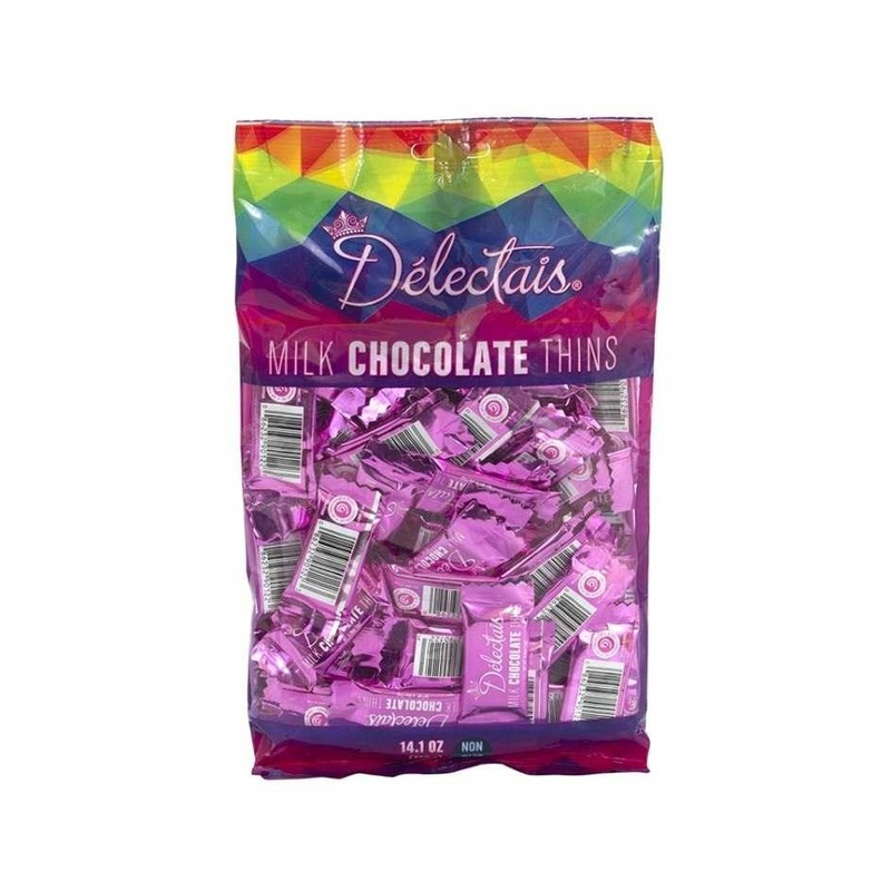 Pink Delectais Milk Chocolate Thins