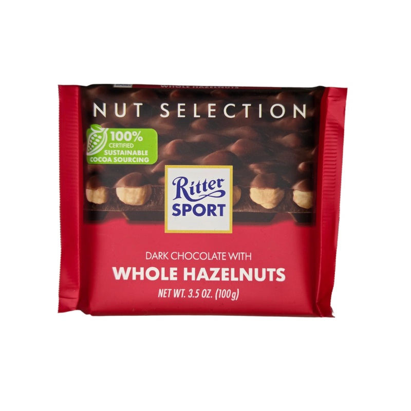 Ritter Sport Dark Whole Hazelnuts Bar