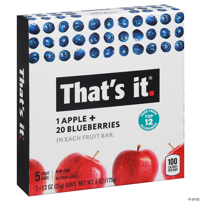 Thats It Bar Apple Blueberry 6 oz (Pack of 6)