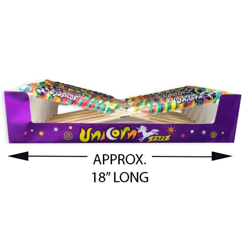 Unicorn Pops 2.5-Ounce Twist Suckers – Rainbow: 12-Piece Case
