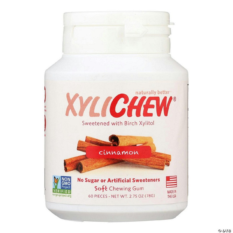 Xylichew Gum – Cinnamon – Jar – 60 Pieces (Pack of 4)