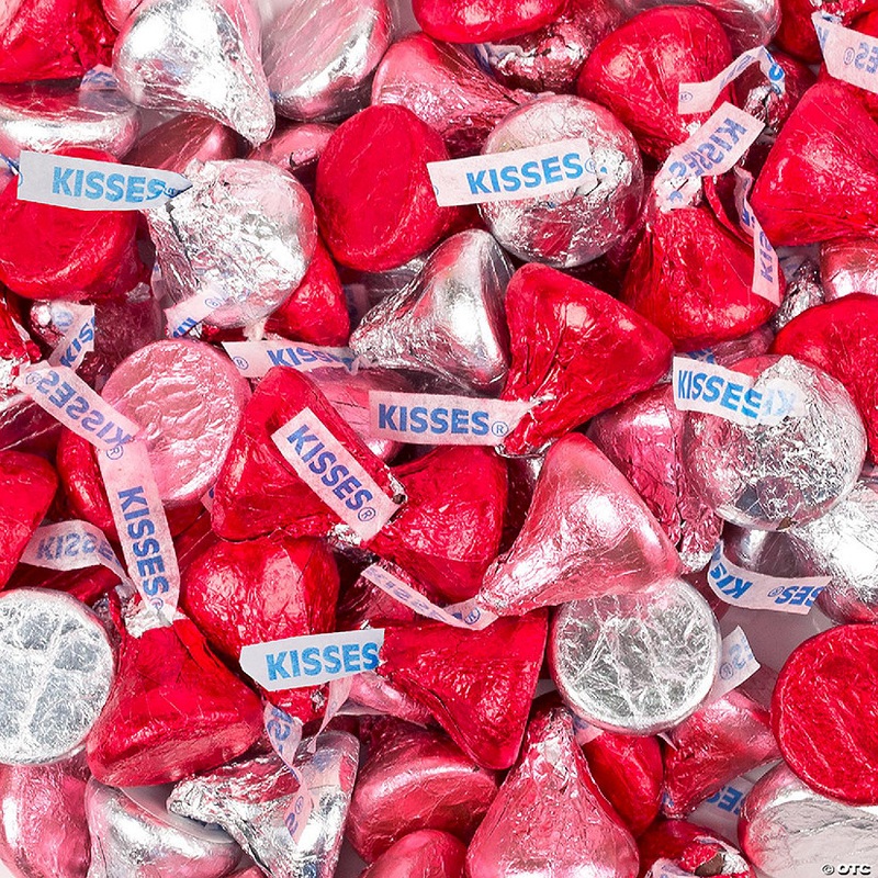 14.4 oz Valentine’s Day Candy Hershey’s Kisses Milk Chocolate (Approx. 90 Pcs)
