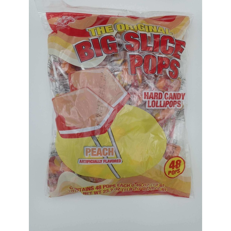 Alberts Big Slice Pop Peach  48ct