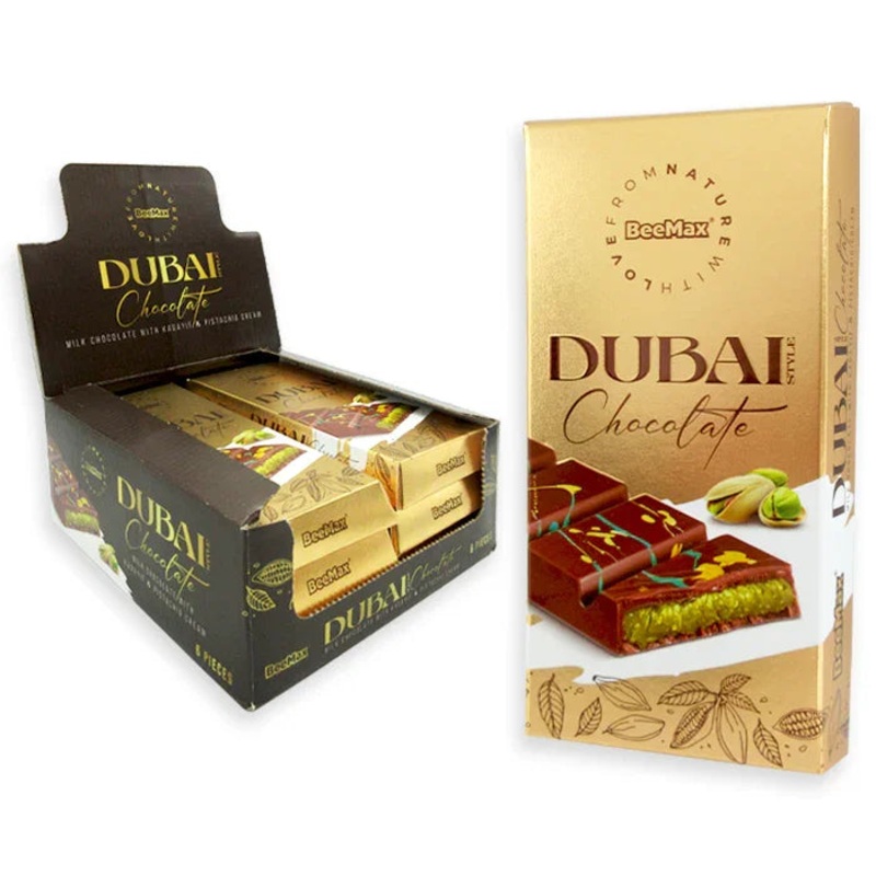 Angel Hair Dubai Milk Chocolate Bar: 6-Piece Display