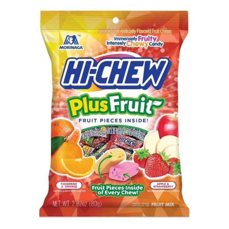 Hi-Chew Fruit Chews Candy Packs – Plus Fruit: 6-Piece Case