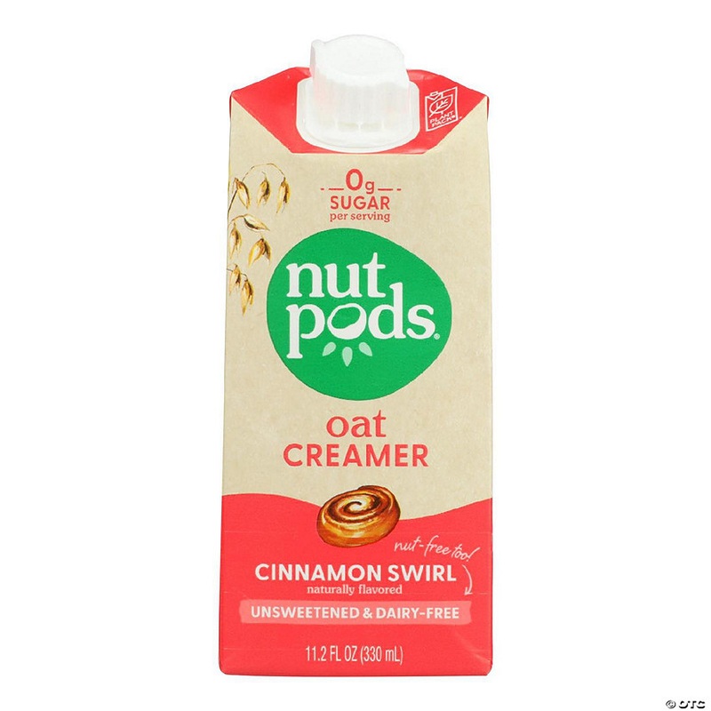 Nutpods – Crmr Oat Unswt Cinnamon Swrl – Case of 12-11.2 FZ