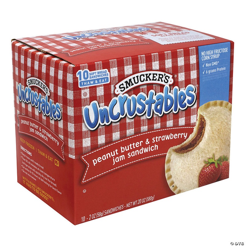 SMUCKER’S UNCRUSTABLES Peanut Butter & Strawberry, 2 oz – 10 Count, 2 Pack