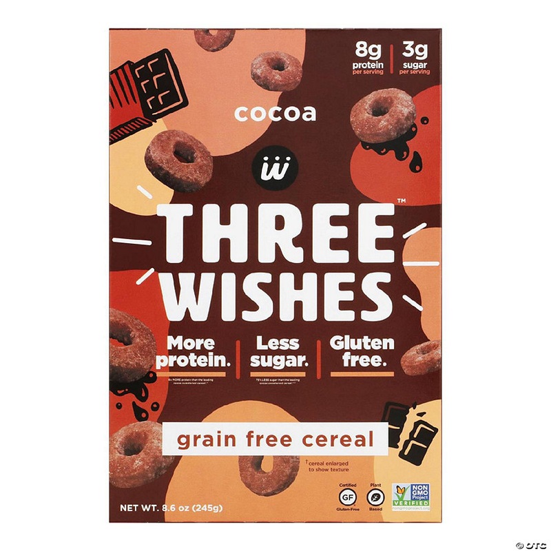 Three Wishes – Cereal Cocoa Chocolate Gluten Free – Case of 6-8.6 OZ