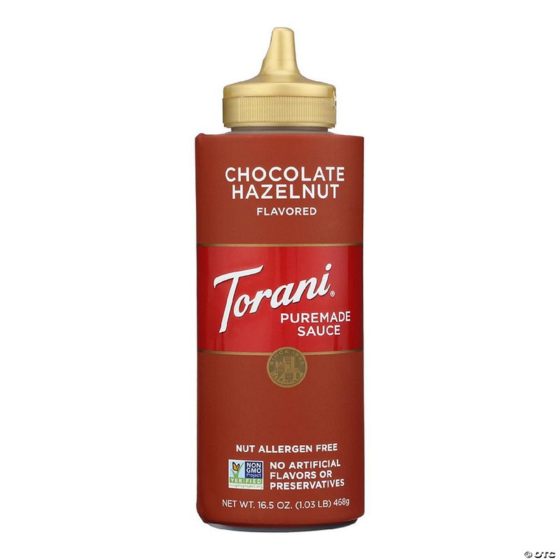 Torani – Sauce Puremade Chocolate Hazelnut – Case of 4-16.5 FZ