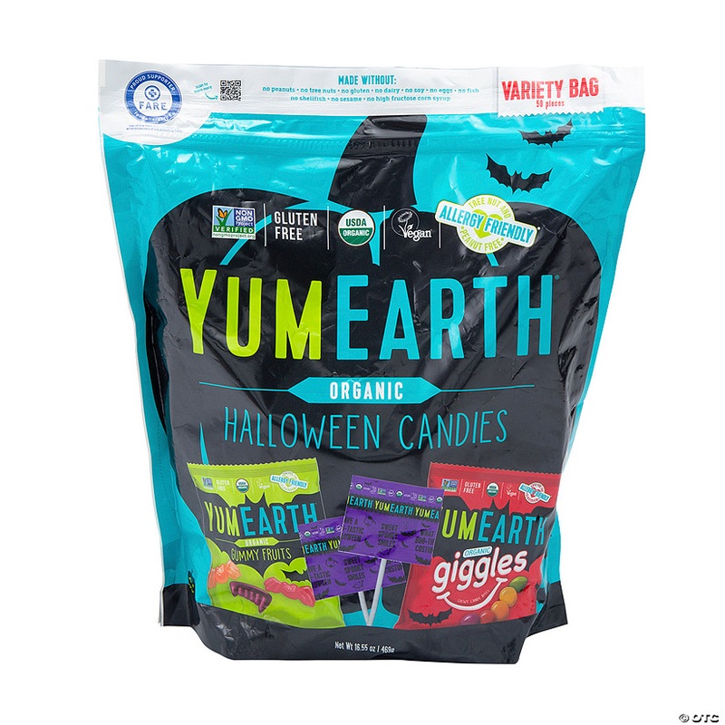 YumEarth Organic Halloween Candies Assortment – 50 Pc.