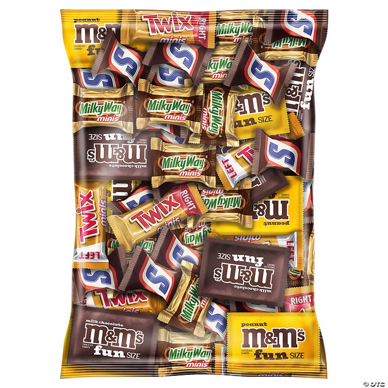 Bulk MARS Chocolate Favorites Minis Size Candy Bars Assorted Variety Mix Bag 62.6 OZ
