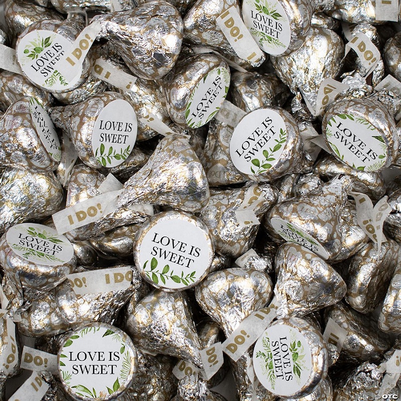 Hershey’s Kisses Wedding Candy Party Favors Chocolate in Bulk – Botanical (170 Pcs)