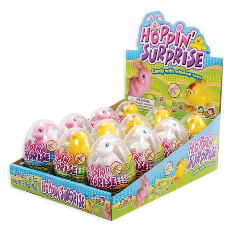 Hoppin Surprise Candy Egg: 12-Piece Display