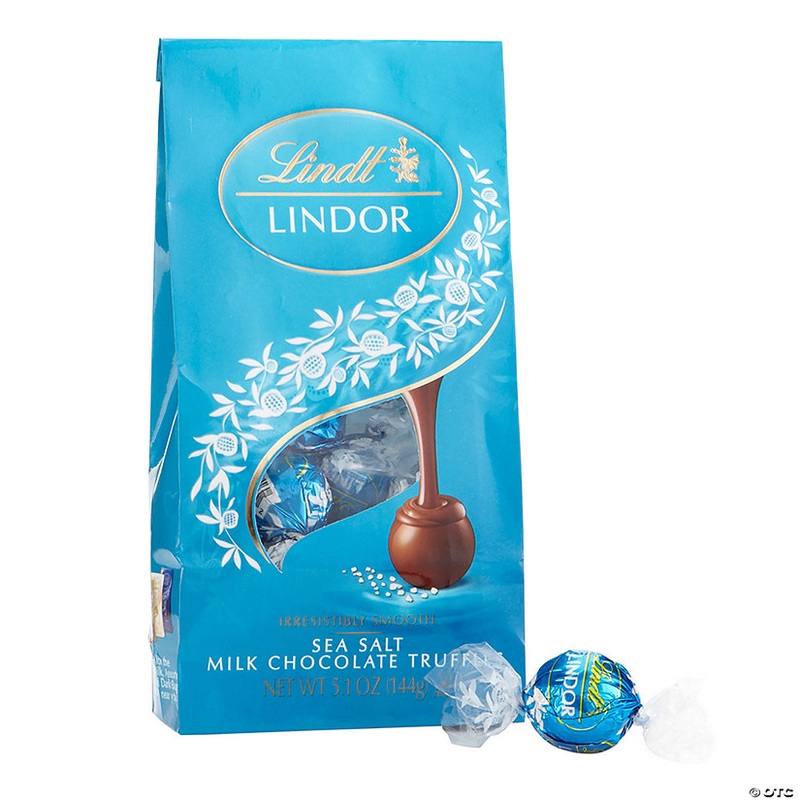 Lindor Milk Chocolate w/ Sea Salt Truffles, 5.1 oz, 3 Pack