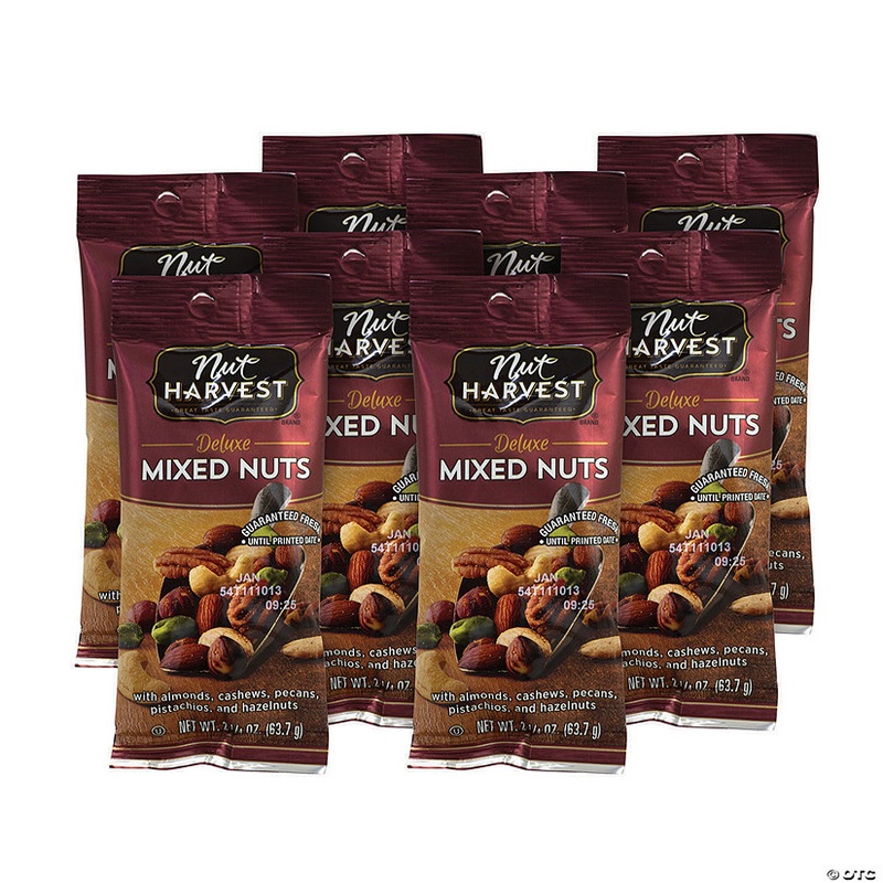 NUT HARVEST Deluxe Mixed Nuts, 2.25 oz, 8 Pack