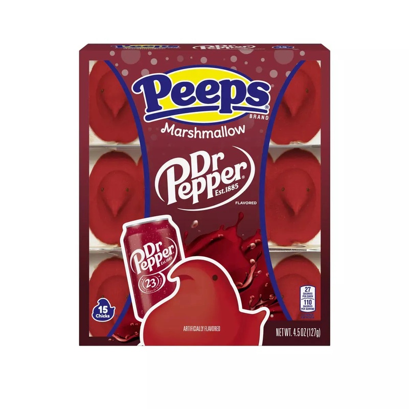 Peeps Marshmallow Chicks Candy – Dr Pepper: 15-Piece Pack