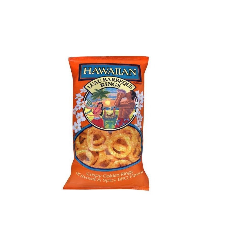Snyders of Berlin Hawaiian Luau BBQ Onion Rings 4 oz. Bag
