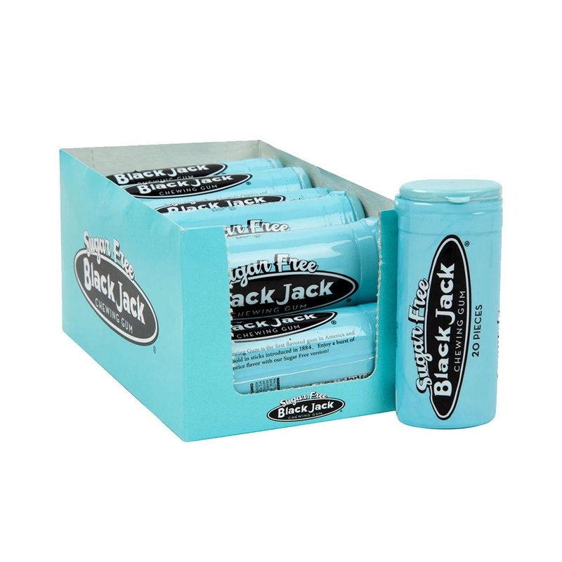 Blackjack Chewing Gum Sugar-Free Tubes