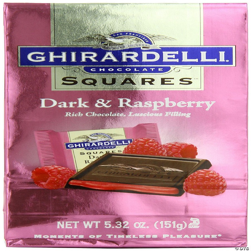 Dark & Raspberry Chocolate Squares, 5.32-Oz (Case of 6)