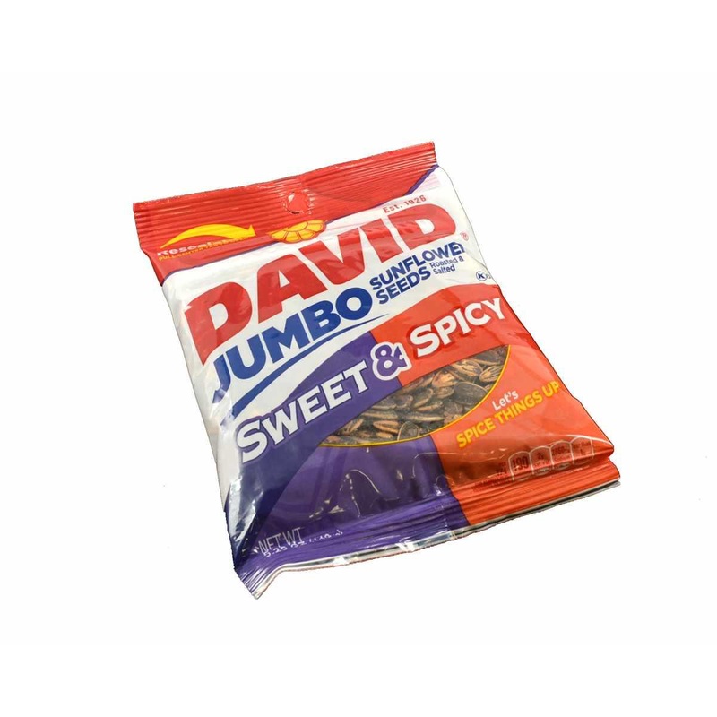 David Sweet & Spicy Jumbo Sunflower Seeds Bags