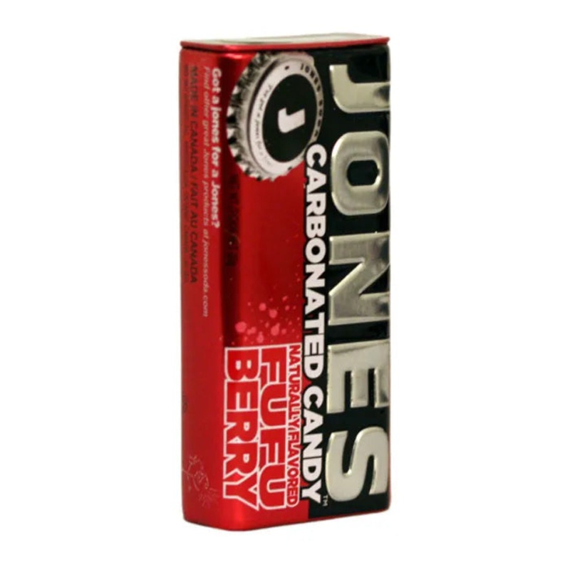 Jones Soda Carbonated Candy – Fufu Berry Tins: 8-Piece Box