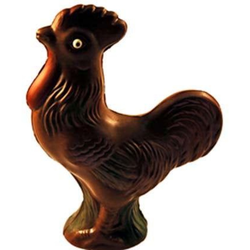 Large Retro Milk Chocolate Rooster