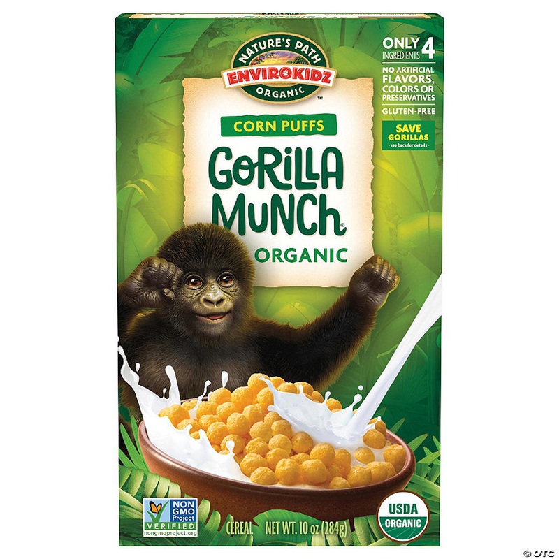 Natures Path Cereal Kid Gorila Munch Organic 10 oz (Pack of 12)