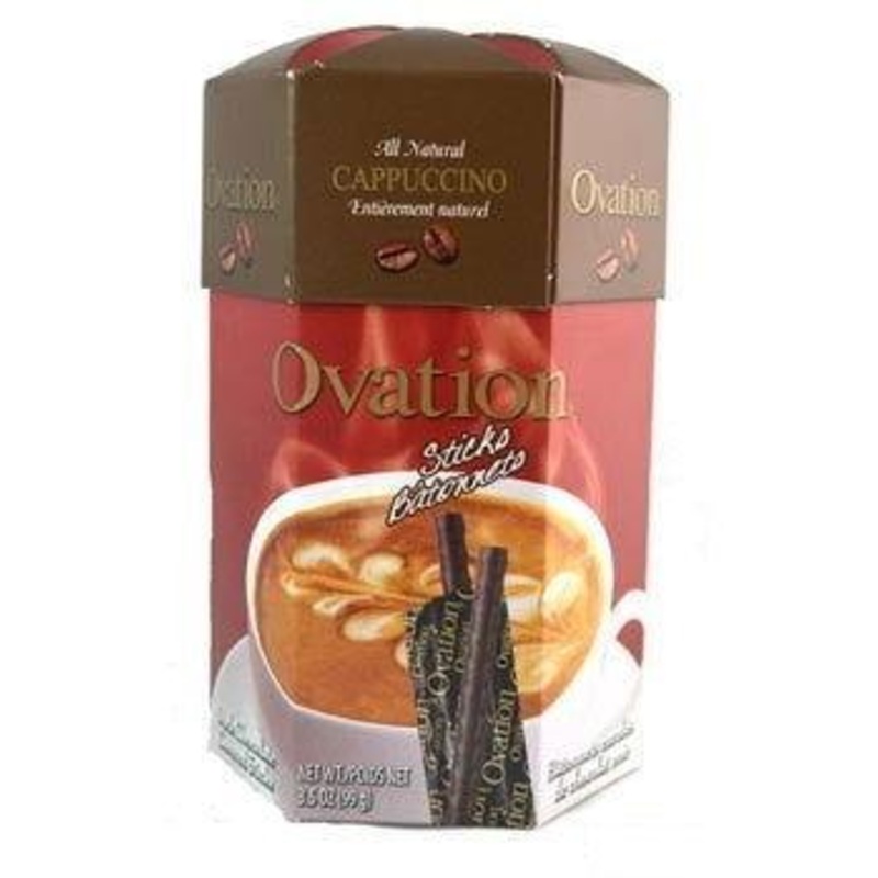 Ovation Cappuccino Dark Chocolate Covered Sticks