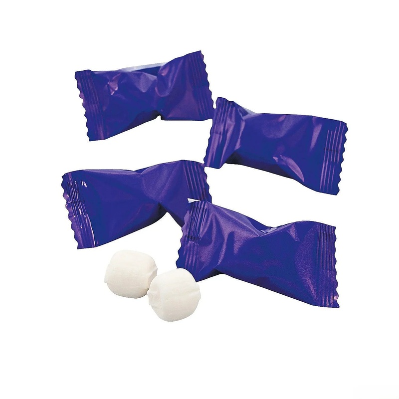 Purple Wrapped Butter Mint Creams: 108-Piece Bag
