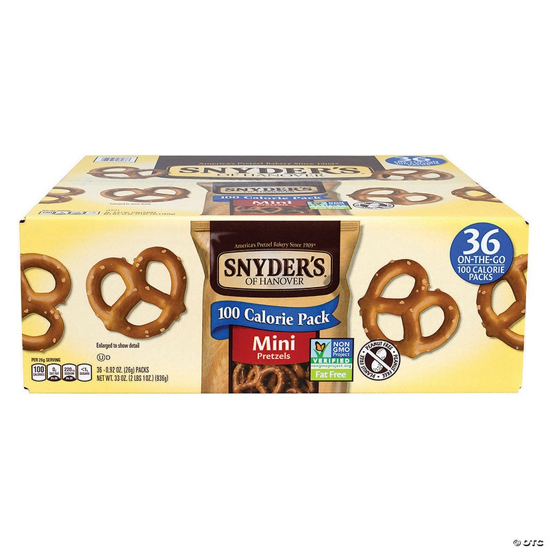 Snyder’s Mini Pretzels 100 Calorie Bags 36 Count