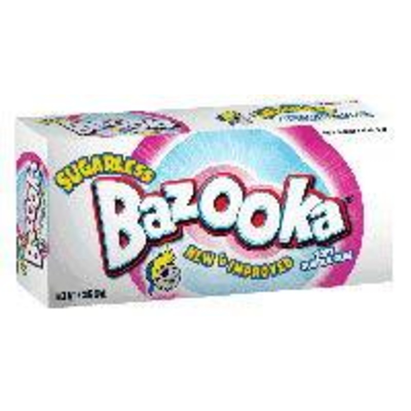 Sugarless Bazooka Bubble Retro Theater Size Box